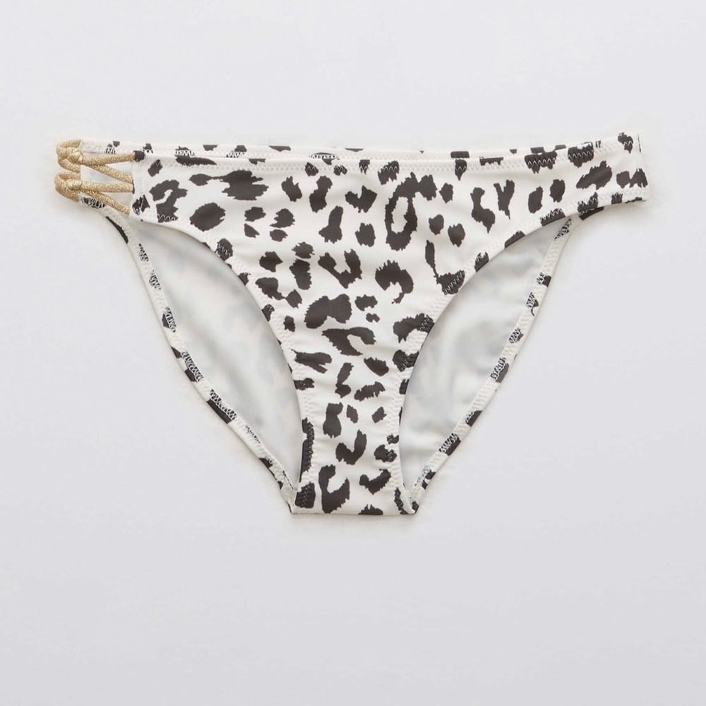 Aerie Swim Leopard Knot Bikini Bottom
